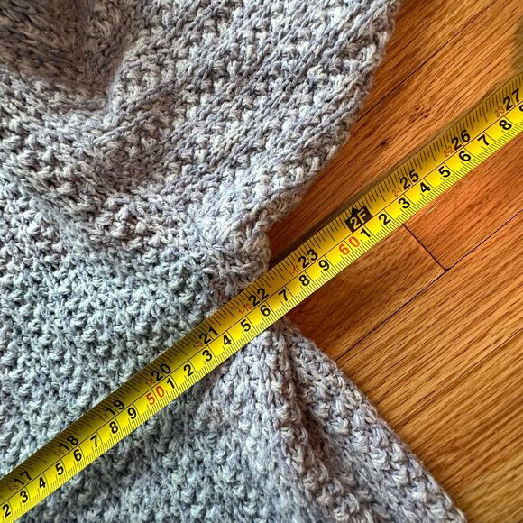 Women's Light Blue Cropped Sweater Size Large - Picture 4 of 5